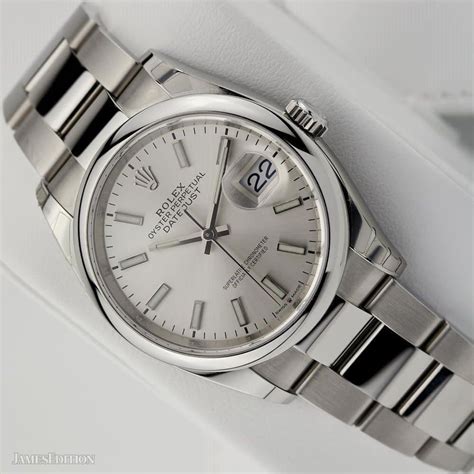 rolex datejust oystersteel 36 silver|Rolex oystersteel 36.